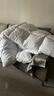 水星系列家纺羽丝绒被95白鹅毛冬季被子空调被加厚保暖冬被鹅定制 奶白色[A类母婴级] 180*220cm约重8斤[A类已质检] 实拍图