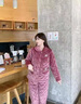 曼德莱芬秋冬季珊瑚绒夹棉睡衣女中老年人中年妈妈三层加厚加绒保暖家居服 81036 XL建议120-140斤 实拍图