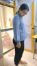 美茵曼丽复古港味蓝色衬衫女设计感小众秋装2023年新款小个子职业气质上衣 MMG9736  茵曼  蓝色 L（115-125斤） 实拍图