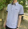 啄木鸟短袖t恤男修身夏季翻领Polo男士衫半袖打底衫商务休闲衣服男装 130灰色 2XL 实拍图