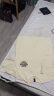 马登工装 美式休闲马卡龙短袖植绒字母印花情侣衫全棉纯色圆领t恤男夏 米白色 宽松版型 S 实拍图