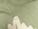 唐狮（TonLion）2023短袖T恤女半袖体恤chic宽松上衣 牛油果绿 S  实拍图