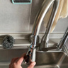 华艺卫浴厨房龙头厨房水龙头冷热不锈钢抽拉式水槽洗菜盆水龙头 时尚天鹅颈铬色-三功能抽拉 实拍图
