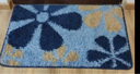 百搭印象 长方形入户玄关进门吸水防尘蹭灰防滑防水地垫手洗机洗 华丽蓝 80*100cm长方形 实拍图