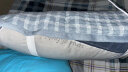 安睡宝（SOMERELLE） 进口七孔纤维枕头 英威达纤维 母婴A类高低枕芯 全棉双人枕 三代丝柔抗菌面料七孔枕-高枕  一只装 实拍图