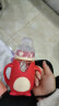 恩尼诺（aneno）婴儿奶瓶宝宝宽口径新生婴幼儿玻璃奶瓶重力球吸管奶瓶防胀气断奶 240ML红色 实拍图