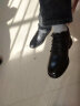 奥康棉鞋男冬季加绒保暖皮鞋高帮真皮休闲加厚棉皮鞋爸爸鞋 黑色 加绒 37 实拍图