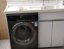 顾家家居（KUKA）洗衣机柜阳台太空铝洗衣柜一体水盆带搓衣板G-07401120PYBS 晒单实拍图