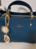 袋鼠卡拉品牌女包中年女士气质手提包包2024新款时尚斜挎牛皮包送妈妈婚包 蓝色（礼盒+手包卡包） 晒单实拍图