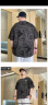 纺布者（PENNY PEI）大码男装夏季纯棉短袖圆领胖子穿搭t恤男加肥加大小熊印花半袖t恤 T1523深灰 3XL (200-225斤) 实拍图