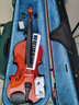 丛林部落儿童小提琴初学者纯手工演奏电子电声小提琴乐器儿童提琴练习考级 亮光枣红色4/4 155cm身高以上 实拍图