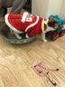 华元宠具（hoopet）猫咪衣服过年喜庆唐装猫猫冬季保暖衣小猫衣服新年拜年舞狮服装 恭喜发财舞狮唐装 L：根据图片尺寸选择 实拍图