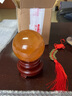 关辰天然黄色水晶球摆件方解石球原石打磨化解厨房西北角办公居家开业 球直径9厘米【配底座】 实拍图
