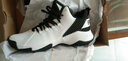 乔丹（QIAODAN）篮球鞋男运动鞋2025新款皮面防水防滑减震高帮球鞋毒液5战靴 白色/黑色-118 42 实拍图
