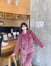 曼德莱芬秋冬季珊瑚绒夹棉睡衣女中老年人中年妈妈三层加厚加绒保暖家居服 81036 XL建议120-140斤 实拍图