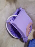 奔麦 儿童洗头躺椅宝宝洗头椅床婴儿洗头神器孕妇小孩洗发可折叠女孩 尊享(伸缩枕+洗头槽+干发帽)紫 实拍图
