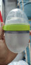 可么多么（como tomo）婴儿宽口硅胶奶瓶 新生儿防胀气奶瓶耐摔 自然质感150ml*2 绿色 实拍图