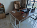 永诺 办公桌椅组合 老板桌经理桌现代简约书桌大班台大板桌办公室家具 白架+金橡木色（单桌） 升级板材 1.8米*0.8米 实拍图