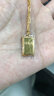六福珠宝光影金系列足金小金条金砖5G黄金项链套链单件 计价 HIG30137A 11.72克(含工费1442元)大版 实拍图