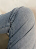 Levi's李维斯冰酷系列女士时尚男友风直筒梨形身材窄脚牛仔哈伦裤 蓝色 24/27 150-155 80-90斤 标准 实拍图