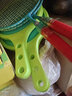 儿童手掌粘靶球拍抛接球拍吸盘球幼儿园亲子户外运动投掷粘球玩具 双面粘靶球（绿色） 实拍图