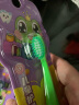 青蛙王子护龈洁齿儿童牙刷3-5-6-12岁小孩婴儿软毛牙膏宝宝婴幼儿乳牙套装 4支牙刷+1支草莓牙膏 实拍图