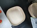 巧居巧具吐骨头小碟子家用塑料小盘子水果盘菜盘垃圾盘创意防摔吐骨头碟子 【米色】深方碟4个装 实拍图