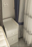 立太（LEADTEK） 床头柜超窄迷你小型简约现代置物储物小柜子卧室简易床边柜 【单抽】暖白+橡胶色32*30*41cm 实拍图
