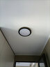 索亚达 超薄led吸顶灯卧室灯现代简约客厅网红房间主卧个性圆形北欧灯具 黑金30cm 三色变光 实拍图