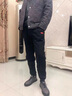 季骆森运动裤男春秋季宽松棉质束脚收口小脚加绒加厚大码健身休闲长裤子 红标黑色【春秋常规款】 L 实拍图