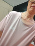 曲果（QUGUO）品牌睡衣女士春夏季短袖七分裤RC莫代尔女款夏天薄款冰丝感家居服 6692暖粉 L 【建议100-120斤】 实拍图