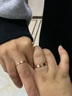 黛慕妮  18K金戒指简约卡风情侣对戒玫瑰金戒指LOVE系列戒指情人节礼物 男戒22号 实拍图