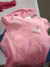 巴布豆儿童保暖内衣套装男童秋衣秋裤女童棉中大童秋冬加绒加厚 女童深粉 7632 165 cm 参考身高155-165 实拍图