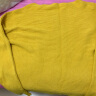 携尔曼（XIEERMAN）2021春秋针织衫女蝙蝠袖毛衣针织外套宽松一字领潮 黄色 L【建议/105-115斤】 晒单实拍图