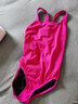 速比涛（Speedo）儿童泳衣连体柔软贴合舒适耐穿女童防晒泳装青少年训练比赛游泳衣 粉色【竞赛款背带,泳动灵活】 150 -155cm【13-14岁】 实拍图