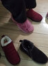 京晨纯羊毛皮毛一体老人女棉鞋老北京布鞋中老年妈妈鞋防滑保暖奶奶鞋 红色 37 实拍图