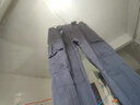 贵迎男士户外宽松休闲工装裤纯棉加肥加大码运动长裤松紧腰直筒肥佬裤 深灰色 XL(2尺5-2尺6) 实拍图