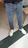 欧牧郎2025秋冬季牛仔裤男修身小脚裤男弹力韩版潮流休闲加绒加厚长裤子 8913灰色+1982灰色【弹力/修身】 31 码（腰围2尺4） 实拍图