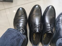金利来皮鞋男士三接头新款商务正装真皮婚鞋软底韩版男小皮鞋 黑色(气垫款） 39 比正常码大一码 实拍图