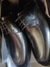 沙驰（SATCHI）男鞋 男士皮鞋正装皮鞋商务皮鞋男德比鞋   40782038Z 黑色 40 实拍图