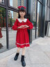 安妮优儿（Anneyol）女童连衣裙秋季2025新款秋装小女孩秋冬裙子儿童洋气女童装公主裙 粉色 150 实拍图