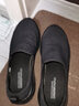 斯凯奇（Skechers）男鞋夏季透气舒适一脚蹬休闲鞋轻便健步中老年百搭防滑运动鞋 54609-全黑色BBK 42.5 实拍图