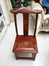 质道 红木家具 非洲花梨（学名：刺猬紫檀）椅子 实木办公椅 凳子 板凳 靠背椅 小官帽椅 单个小官帽椅 实拍图