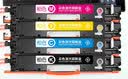 柏色适用惠普HP LaserJet Pro MFP M177fw彩色激光打印机CE310A硒鼓粉盒 【4300页】m177fw四色硒鼓套装-易加粉 实拍图