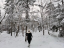 哈尔滨东北户外雪地靴女防水防滑旅行显瘦保暖加绒冬季长筒中筒 灰白(标准码厚袜拍大 40 实拍图