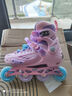 斯威（SWAY）溜冰鞋儿童男女童中小学专业轮滑鞋平花休闲滑冰旱冰鞋成人直排轮 清新粉+一体支架 L (适合12岁-成人)日常鞋码36-41 实拍图