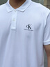 Calvin KleinJeans夏季男士商务休闲通勤ck翻领字母印花短袖T恤POLO衫J319635 YAF-白色 2XL （建议190-200斤） 实拍图