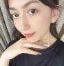 苗秀 知性简约足银仿珍珠耳钉女复古法式优雅高级感耳饰母亲节礼物女 玫瑰金珍珠耳钉 实拍图