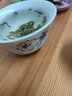 豪尊（HAOZUN）白瓷陶瓷三才盖碗茶盅茶具泡茶碗沏茶碗功夫茶具青花山水酒店家用 白瓷玉影荷香盖碗 实拍图