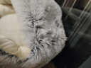 KimPets猫窝四季通用宠物小猫咪屋被子冬季保暖猫狗窝冬天用品封闭式猫床 柔制水晶绒（绅士灰） 柔软包裹 直径60cm，适合30斤内宠物 实拍图